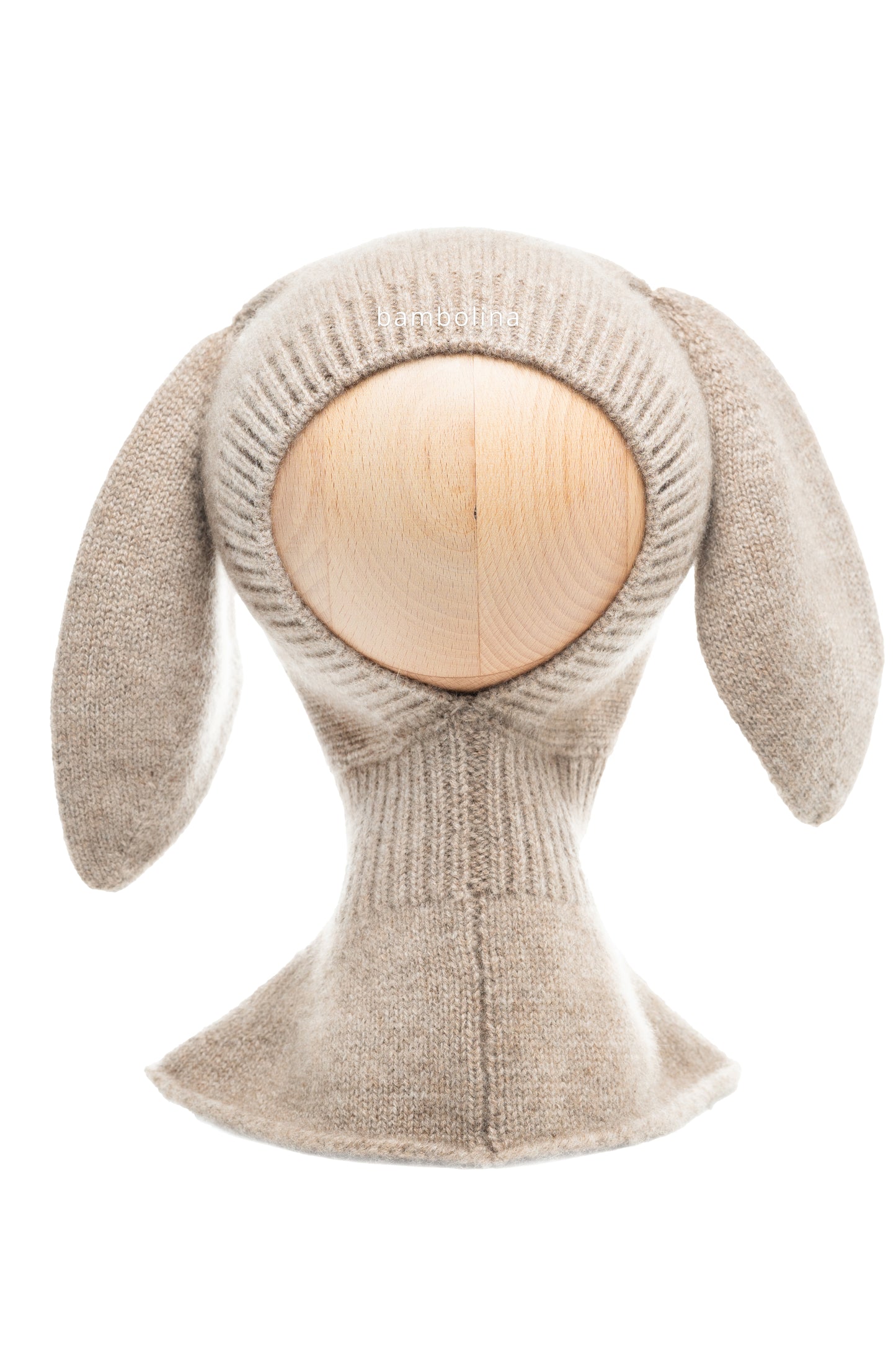 Bunny Eeyore - cashmere balaclava - chestnut